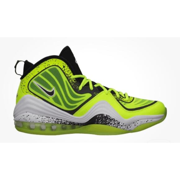 Nike Air Penny 5 Highlighter 2013 Hardaway Basketball Shoes Sneakers Men's 13